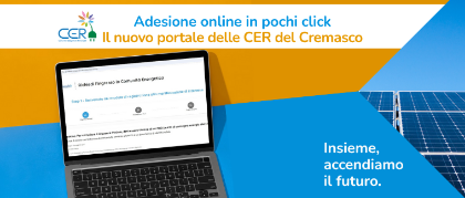 Aderire online alla CER (Comunità Energetica Rinnovabile) Oglio-Serio