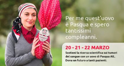 Domenica 22 marzo torna l'offerta delle uova di Pasqua AIL